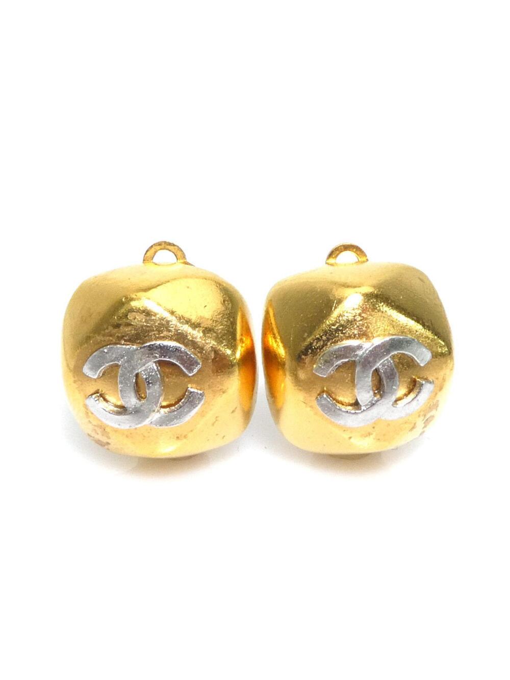 Chanel Cc Logo Clip-On Earrings Gold- #209729C55B